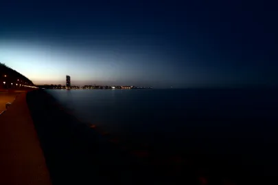 Skwer Kościuszki nocą