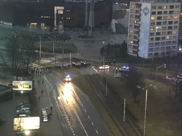 Dużo policji w centrum Gdańska