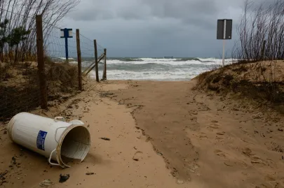 Wichura nad Zatoką Gdańską