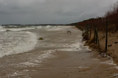 Wichura nad Zatoką Gdańską