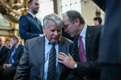 Bogdan Borusewicz i Mieczysław Struk