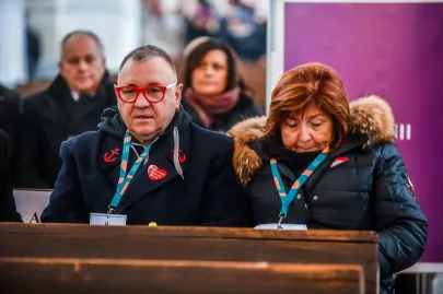 Jurek Owsiak z żoną