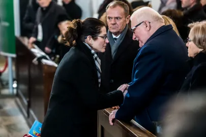 Aleksandra Dulkiewicz i Lech Wałęsa