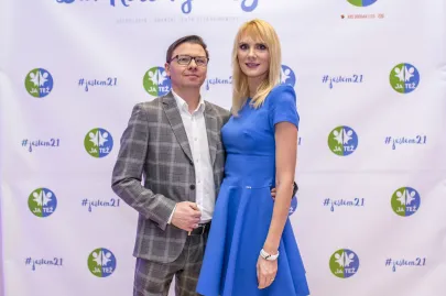Estera Gabczenko z mężem