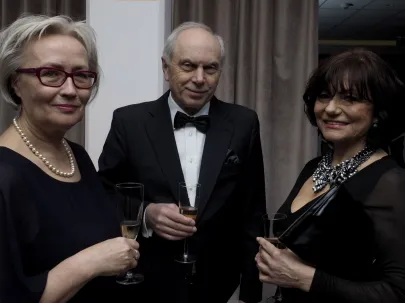Leszek Kopeć, dyrektor GCF, Grażyna Wiatr, prezes magazyn Pomorski 