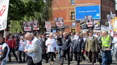 Związkowcy z Solidarności