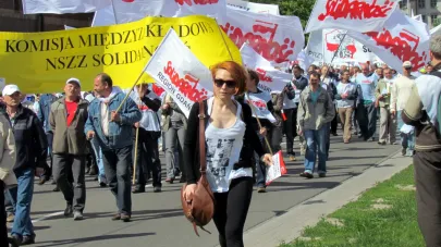 Związkowcy z Solidarności