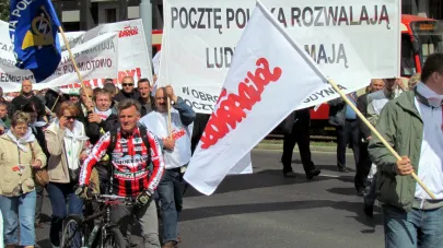 Związkowcy z Solidarności