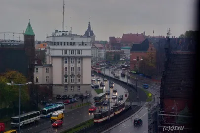 Widok z wieży dworcowej