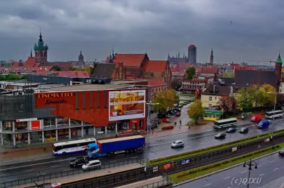 Widok z wieży dworcowej