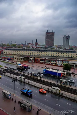 Widok z wieży dworcowej