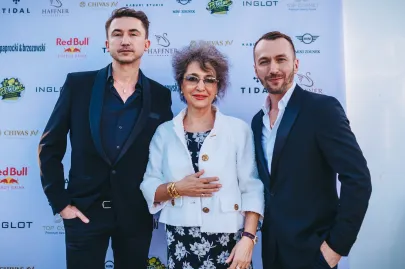 Marcin Paprocki, Hanna Hass (właścicielka hotelu) i Mariusz Brzozowski