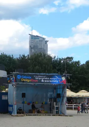 targowisko na plaży