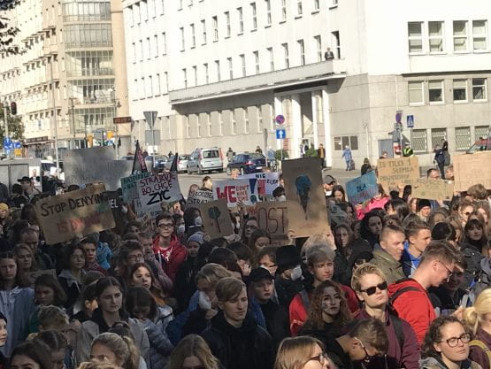 Młodzieżowy Strajk Klimatyczny w centrum Gdyni