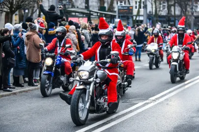 Mikołaje na motocyklach