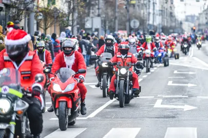 Mikołaje na motocyklach