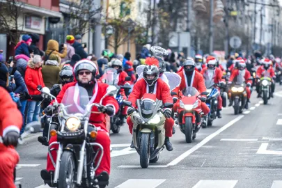 Mikołaje na motocyklach