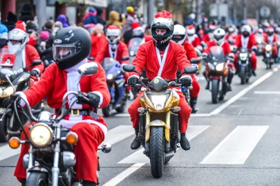 Mikołaje na motocyklach
