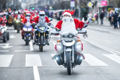 Mikołaje na motocyklach