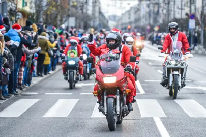 Mikołaje na motocyklach