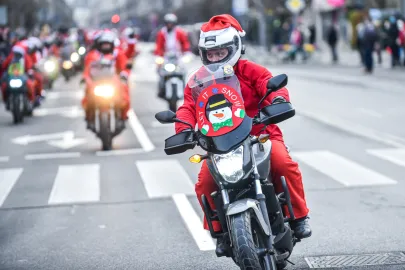 Mikołaje na motocyklach