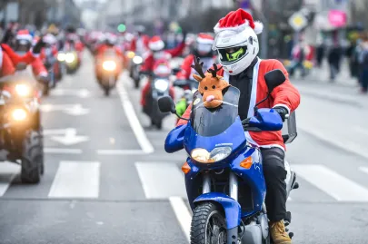 Mikołaje na motocyklach