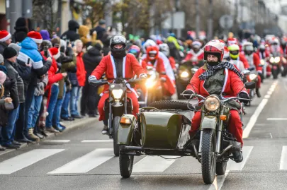 Mikołaje na motocyklach