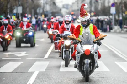 Mikołaje na motocyklach