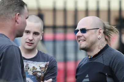 Od lewej Krzysztof 'ZALEF' Zalewski oraz Tomek 'Lipa' Lipnicki (Lipali)
