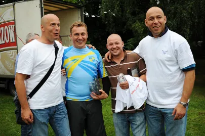 Bracia Hodurowie Jarosław z lewej i Sylwester z prawej, w środku Tomasz Formela i Wojciech Czaja