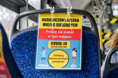 Wydzielone miejsca w autobusie z powodu epidemii