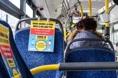 Wydzielone miejsca w autobusie z powodu epidemii