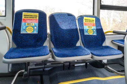 Wydzielone miejsca w autobusie z powodu epidemii