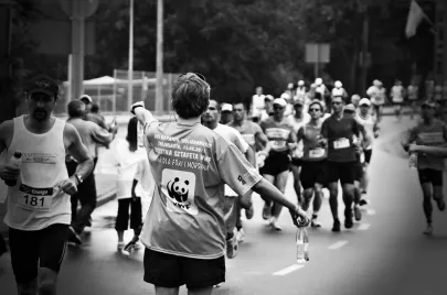 Uczestnicy maratonu