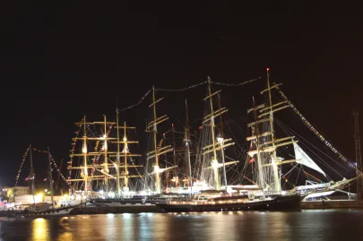 Gdynia nocą.