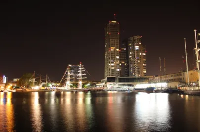 Gdynia nocą.