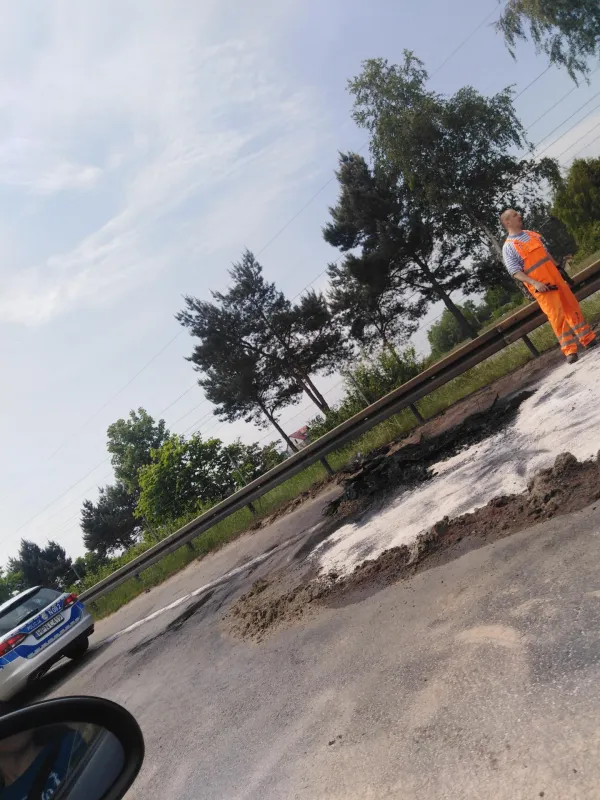Ruch między Osową a Matarnią odbywa się jednym pasem