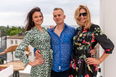 Natalia Mróz, Bartosz Gruchała i Edyta Meronow