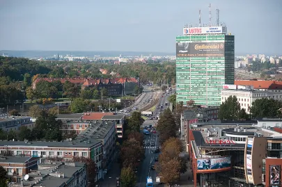 Widok z wieży Św. Katarzyny na Zieleniak