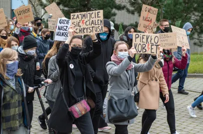 28 10 2020 Manifestacja na Uniwersytecie Gdańskim