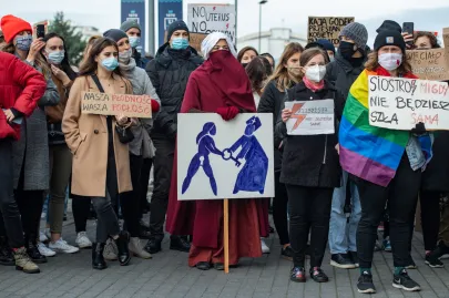 28 10 2020 Manifestacja na Uniwersytecie Gdańskim