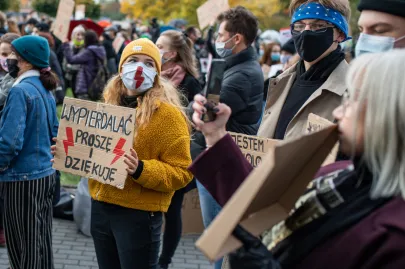 28 10 2020 Manifestacja na Uniwersytecie Gdańskim