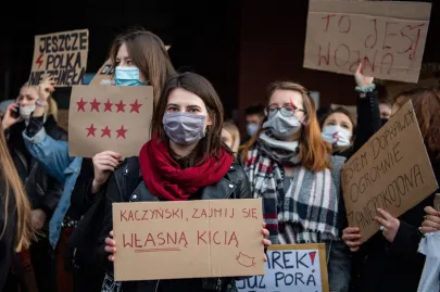 28 10 2020 Manifestacja na Uniwersytecie Gdańskim