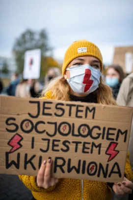 28 10 2020 Manifestacja na Uniwersytecie Gdańskim