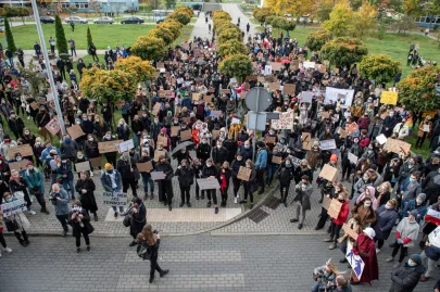 28 10 2020 Manifestacja na Uniwersytecie Gdańskim