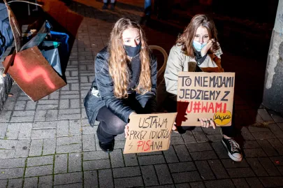 06 10 2020 Blokada Techno pod biurami PiS w Gdańsku