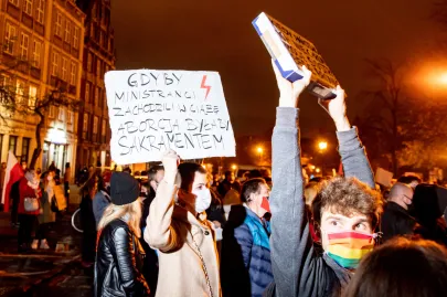 06 10 2020 Blokada Techno pod biurami PiS w Gdańsku
