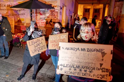 06 10 2020 Blokada Techno pod biurami PiS w Gdańsku