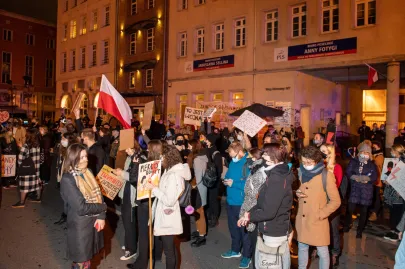 06 10 2020 Blokada Techno pod biurami PiS w Gdańsku