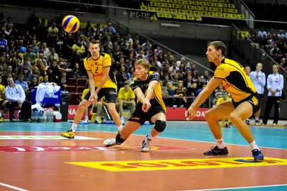 Serafin Wojciech odbiera piłkę